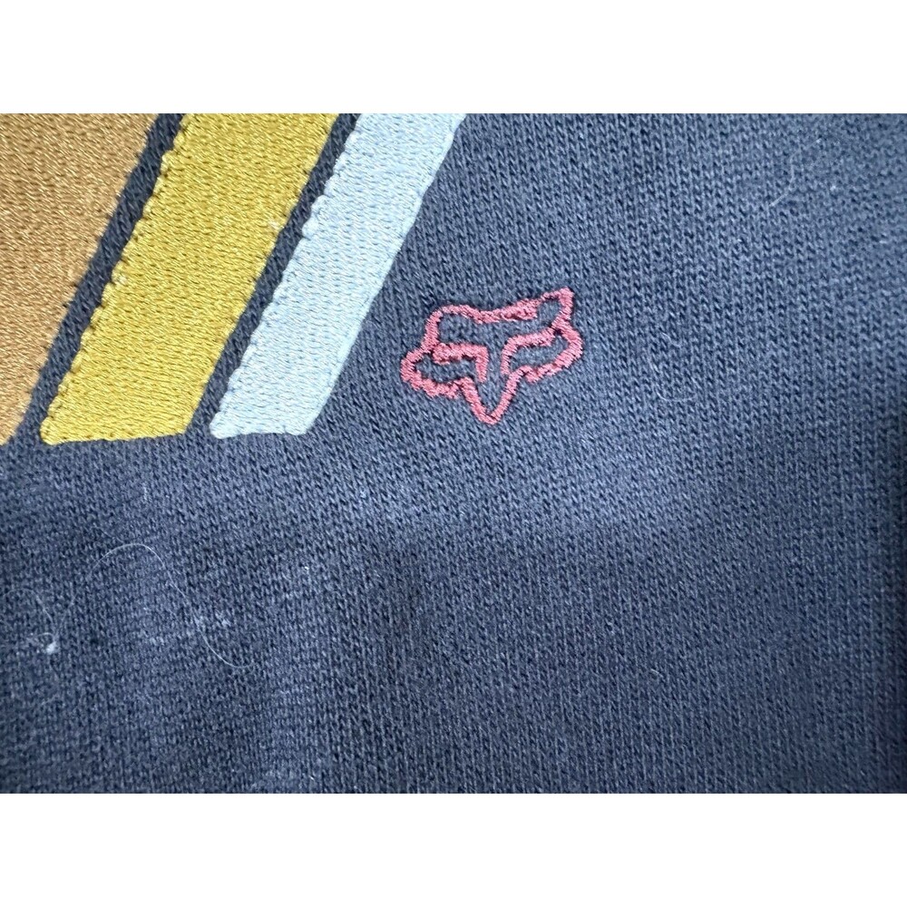 Fox Racing Womens Power Black Slide Hooded Sweatshirt Cotton Poly Pullover Sz S - Picture 5 of 13